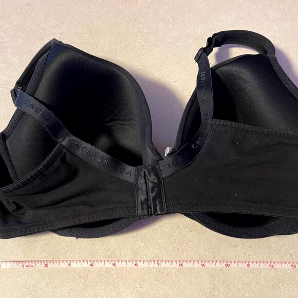 Cacique Bra Black 40DD Lightly lined full coverage - Picture 4 of 8